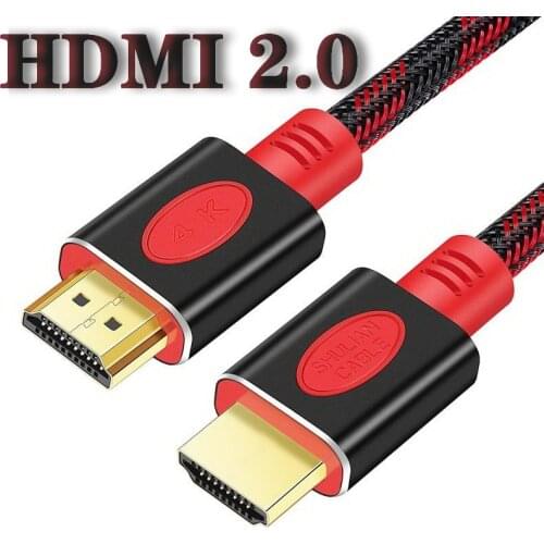 Shuliancable HDMI Cable 2.0 4K HDR 1m 2m 3m 5m 10m for Splitter Extender Adapter laptop TV LCD Laptop PS3/4 Projector Computer