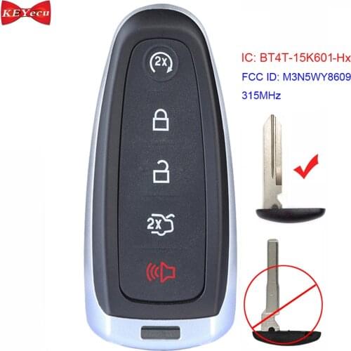 KEYECU for Ford C-max Edge Explorer Escape Focus Expedition Taurus Smart Start Prox Remote Key Fob Transmitter M3N5WY8609 ID46