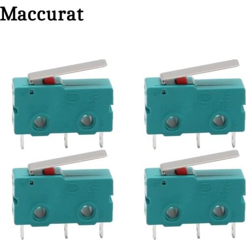 5pcs DC 5A KW4-3Z-3 Micro Limit Switch For 3D Printer 3 Pin N/O N/C Switch KW4 Micro Switch Factory Direct 3D Printer Parts