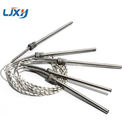 LJXH Cartridge Heaters Heating Element for Air DN8/12.8mm Thread 8mm Tube Diameter 350/400/450/500/550mm Tube Length 1PC