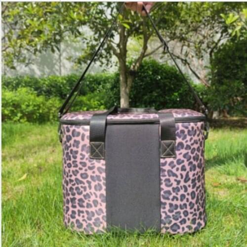 New Fashion Women Leopard Cooler Bag Tie Dye Insulted Totes Female Large Capacity Picnic Food Storage Portable Cheetah Lunch Bag