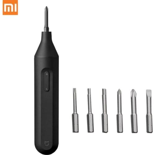 New Xiaomi Mijia Electric/Manual Screwdriver Integrated Screw Driver 1500mAh Rechargeable W/6 S2 Electric Screw Bits Set