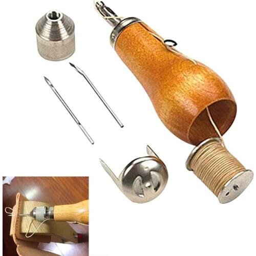 1 Set Professional Speedy Stitcher Sewing Awl Tool Kit for Leather Sail & Canvas Heavy Repair FP