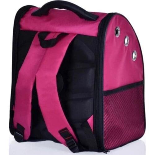 Cat Dog Carrier Backpack Bag Astronot Bag-Pink