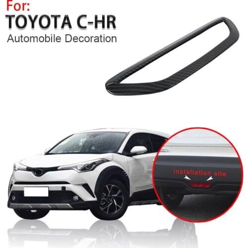 Loyalty for Toyota C-HR CHR 2016 2017 2018 Stoplight Brake Light Lamp Cover Trim ABS Carbon Fiber Car Styling Auto Accessories