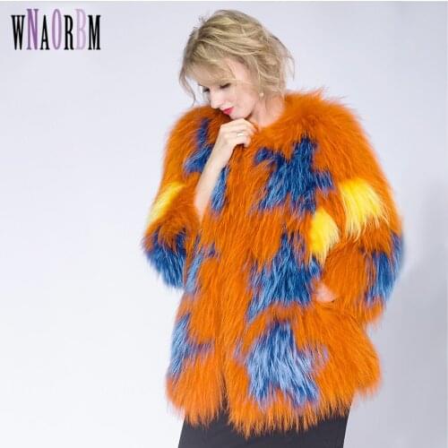 2021 Knitted Fashion Jacket Womens Raccoon Dog Fur Coat Tan Sheep Fur Coats Short Jacket Real Fur Coat Manteau Fourrure Femme