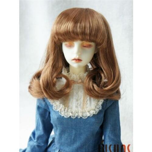 JD117 1/3 Full bang nature curly wig for BJD Dolls pear curly SD BJD wigs