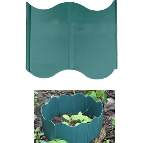 20pcs/lot 5.9*5.5 Garden Fence Plastic Lawn Edging Plant Border Decorations Flower Bed Border