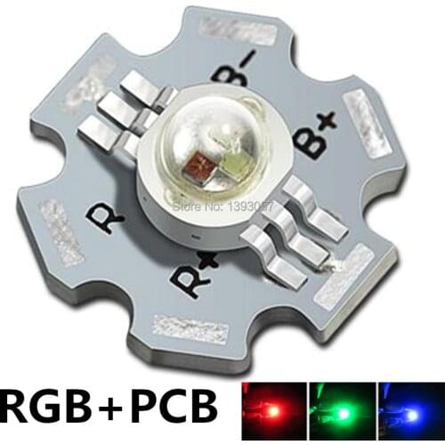 3W LED RGB High power LED Lamp bulb 45mil Chip Six Pins stage lamp 700mA 3.2-3.4V Taiwan Genesis/HPO chips Free shipping