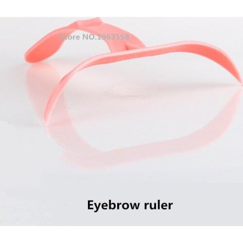 4Pcs/Set Permanent Makeup Plastic Classic Eyebrow Ruler Tattoo Radian Ruler Shaping Tool For The Beginner Tattoo Eyebrows Ruler