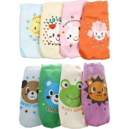 4 X Baby Toddler Girls Boys Cute 4 Layers Waterproof Potty Training Pants reusable 2-3 Years