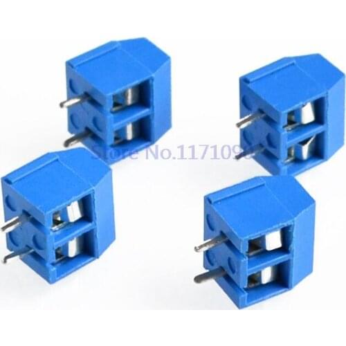 5.08-301-2P 301-2P 100PCS 2 Pin Screw Terminal Block Connector 5mm Pitch