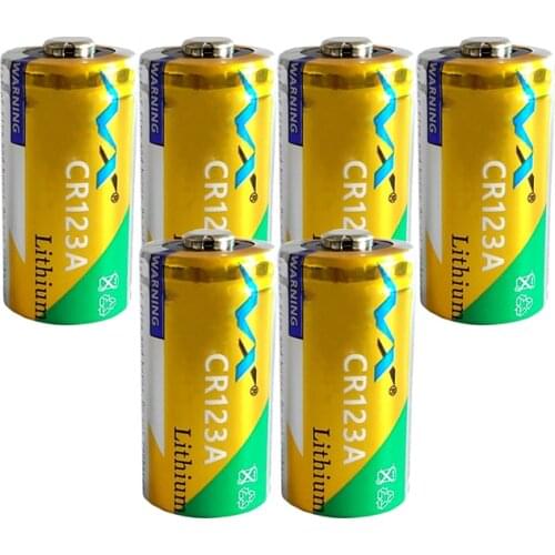6PCS 16340 Lithium battery CR123A CR 123A CR17345 cr123a 3v Batteries for Camera Gas meter Camera Flashlight dry primary cell