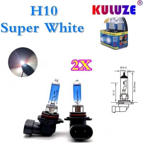 H10 automobile halogen bulb 12v42w low beam fog lamp super white headlamp plastic box packaging