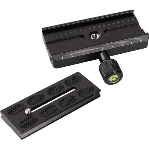 Quick Release Plate PR60 PR80 PR100 with 1/4" Screw Mount For Arca Swiss Benro Monopod Tripod Ball Head DSLR cameras