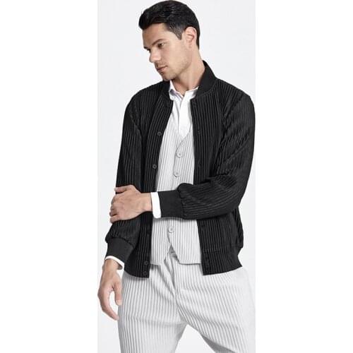 Changpleat 2021 summer new mens jackets Miyak Pleated Fashion loose plus size casual sports jacket