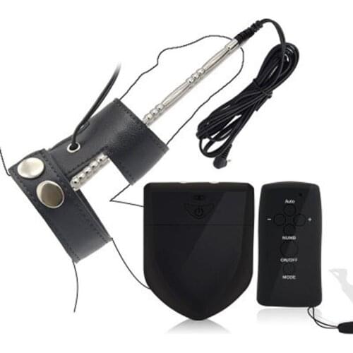 Electro Shock Penis Rings Male Penis Electric Stimulation Maasage Urethral Sound Catheter Cock Ring Delay Time Sex Toys For Men