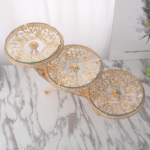 European Round Fruit Bowl Serving Tray Holder Dessert Supplies Decor Gift