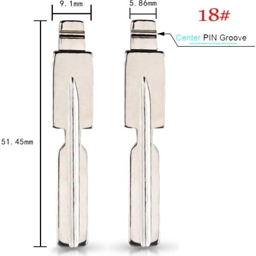 KEYYOU Flip Remote key Blade Blank For BMW E36 E39 E38 E63 E83 E53 1 2 3 Series Car Key Blade HU58 HU92 67# 18# NO.67 NO.18