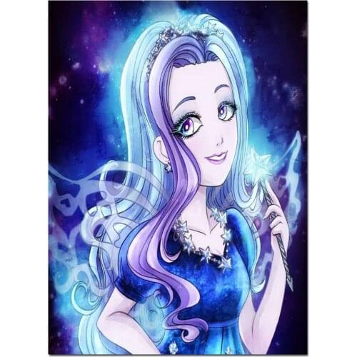 Blue Big Eye Girl pictures 5d diy diamond painting drill full squareround diamond embroidery Mosaic Gift, drop shipping B106