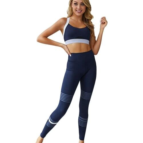 2Pcs Yoga Set Leggings Set Women Fitness Suit For Yoga Clothes High Waist Gym Workout Seamless Gym Sports Clothing Female E40