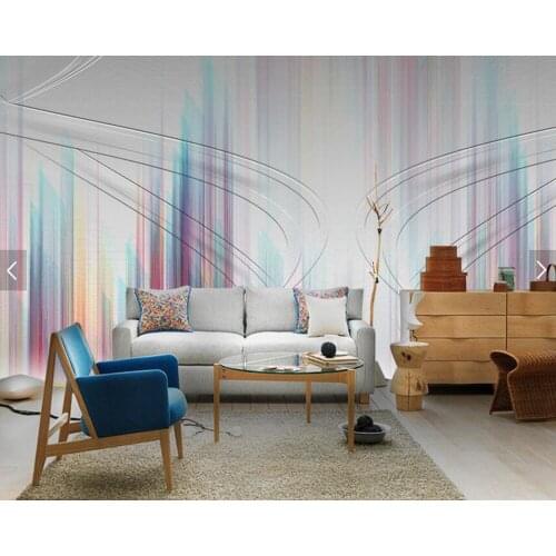 Creative modern Nordic style smoke wallpaper,living room TV backdrop sofa wall bedroom restaurant murals papel de parede