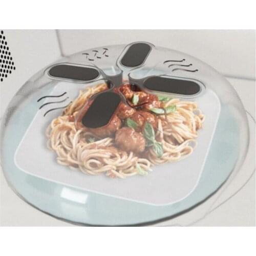 Food Cover Food Splatter Guard Microwave Anti Sputtering Cover Oven Oil Cap Heated Sealed Plastic Cover Dish Dishes