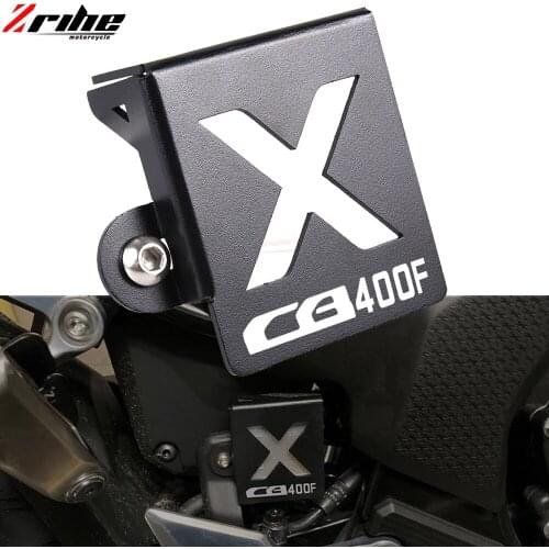 Motorcycle Accessories CNC Aluminium Rear Brake Fluid Reservoir Cover Protective Gurad FOR Honda CB400F CB 400F 2019 2020 2021