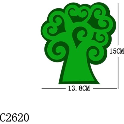 New Christmas tree Wooden Die Scrapbooking C2620 Cutting Dies Multiple Sizes