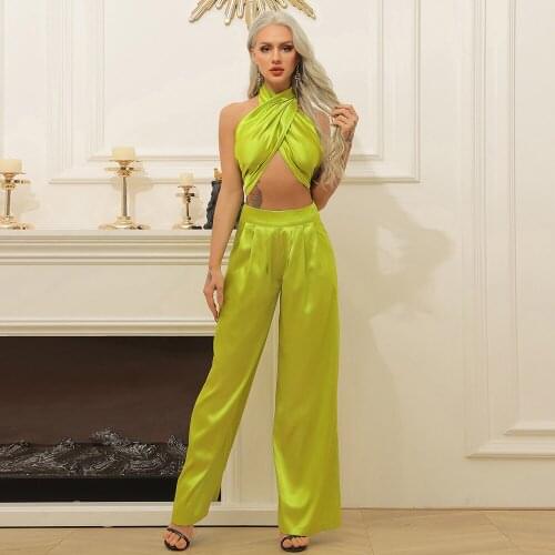 New Sexy Jumpsuits Women Wide Legs Sleeveless Casual Party Club Elegant Femme Party Overalls Long Jumpsuits