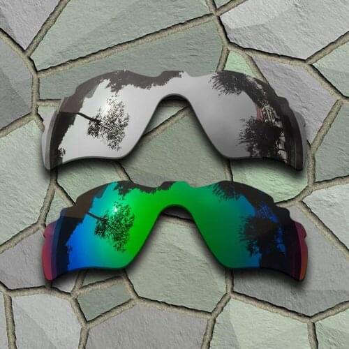 Chrome&Jade Green Sunglasses Polarized Replacement Lenses for Oakley Radar Path Vented
