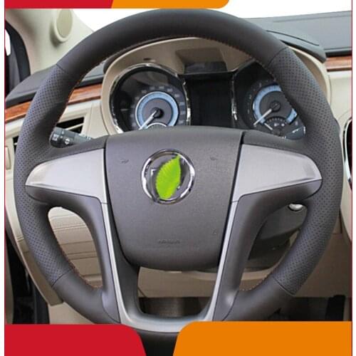 Steering Wheel Cover For Buick Regal GS Larcosse Park Avenue 2009 2010 2011 2012 2013 2014 2015 Alcantara Leather Car Accessorie