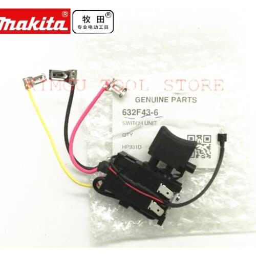 Genuine Switch For Makita 632F43-6 632F436 DF331D HP331D DF031D TD110D DF331 632J77-3 DF333