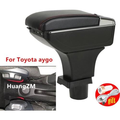 For Toyota aygo armrest box USB