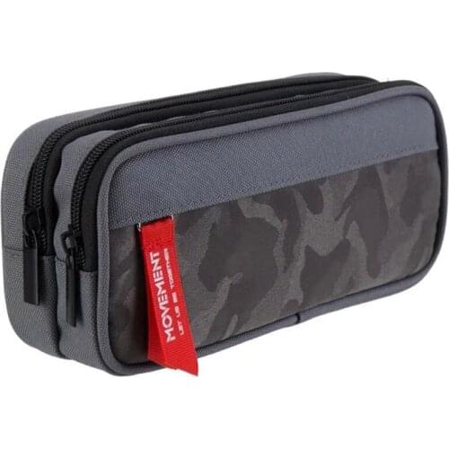 Durable Large Capacity Pencil Case Double Zipper Pen Bag Pouch School Stationery