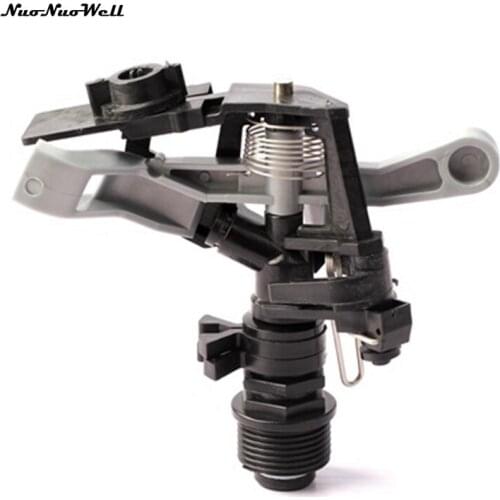 3pcs 3/4 Inch Male Thread Plastic Impact Sprinkler Home Garden Lawn Grass Irrigation Rotary Rocker Arm Watering Sprinkler Nozzle