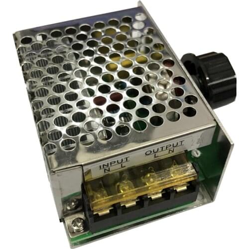 4000W AC 110V-220V SCR Adjustable Motor Speed Controller Control Dimming Dimmers Voltage Regulator Thermostat Import High-power