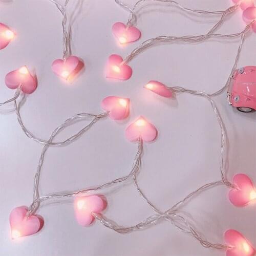 Wedding Decoration Holiday Lighting Love Heart Led String Night Light Warm Xmas Lantern Curtain Lights Fairy Lamps