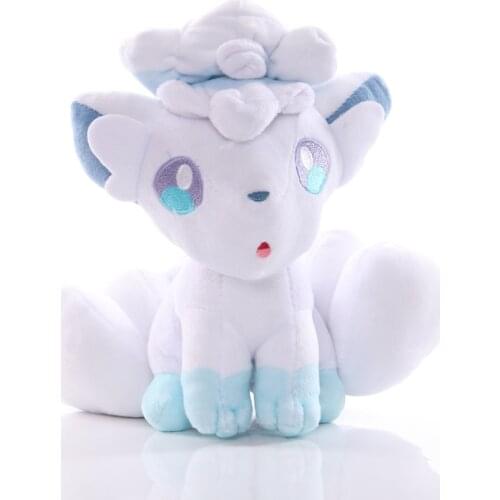 TAKARA TOMY 5pcs/lot Anime Pokemon Ice Vulpix Plush Toys Doll Cute Ice Vulpix Soft Stuffed Toys Doll Gifts for Children Kids