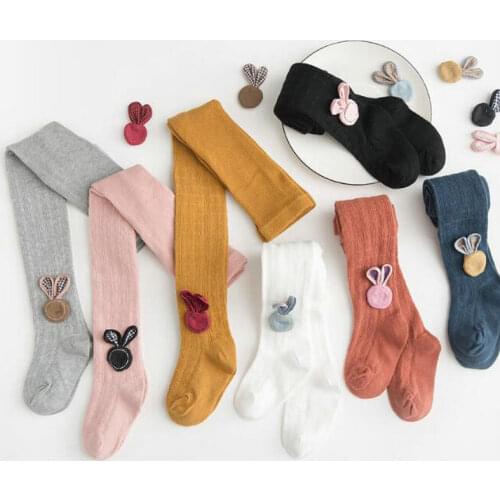2019 spring autumn new arrival girls Tights cartoon fashion cotton knit children kids baby pantyhose