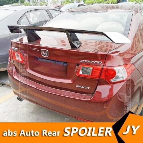 For Acura TSX Sedan Universal TF Spoiler 2006-2018 Accord SPIRIOR Spoiler ABS plastic Material Car Rear Wing Color Rear Spoiler