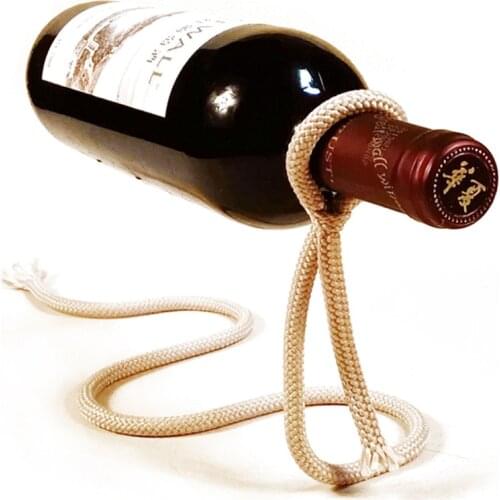Magical Suspension Rope Creative Wine Rack Crafts Snake-shaped Bracket Simple Home Decoration Ornaments Wine-bottle Holder
