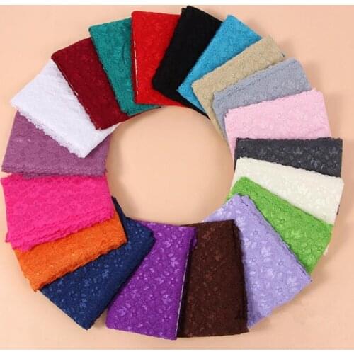 Zsbszc 10 yards Multicolor 16cm width stretch lace knitted lace DIY clothing accessories skirt decoration Nigeria ribbon ZD137
