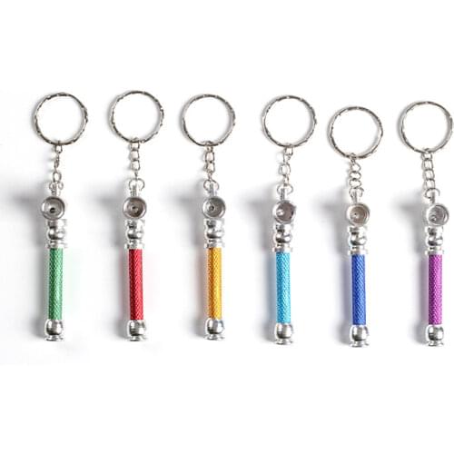 12Pcs Portable Metal Pipes Tobacco Pipe pendant Keychain Smoking Pipe Smoke Grinder Smoke Narguile Tobacco Pipe