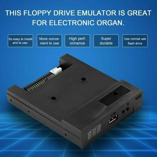 1PCS High Quality SFR1M44-U100K Black 3.5" MFM Floppy Disk Drive To USB Emulator Simulation 1.44MB