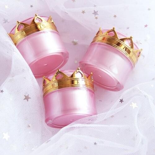 10pcs 5g 10g 15g Cosmetic Makeup Pots Empty Pink Sample Jar Nail Art Containers Eyeshadow Cream Lip Balm Container Storage Box