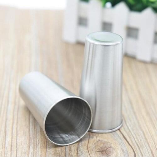 100ml Drinking Glass Stainless Steel Shot Glasses Cups Wine Beer Whiskey Mugs Outdoor Travel Cup Home Household F20173290