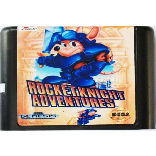 Rocket Knight Adventures 16 bit MD Game Card For Sega Mega Drive For SEGA Genesis