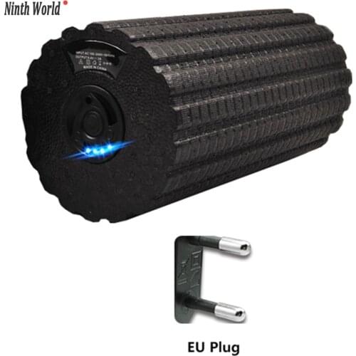 4-Speed Vibrating Electric Yoga Massage Foam Fitness Roller Backrest Leg Adjustment Massager for Muscle Recovery Relaxation