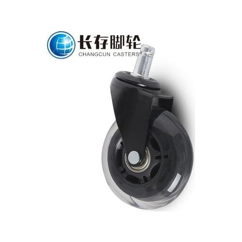 5 PCS Furniture Caster Hot Sale Office Chair Caster Wheels Roller Rollerblade Style Castor Wheel Replacement (2.5inches)